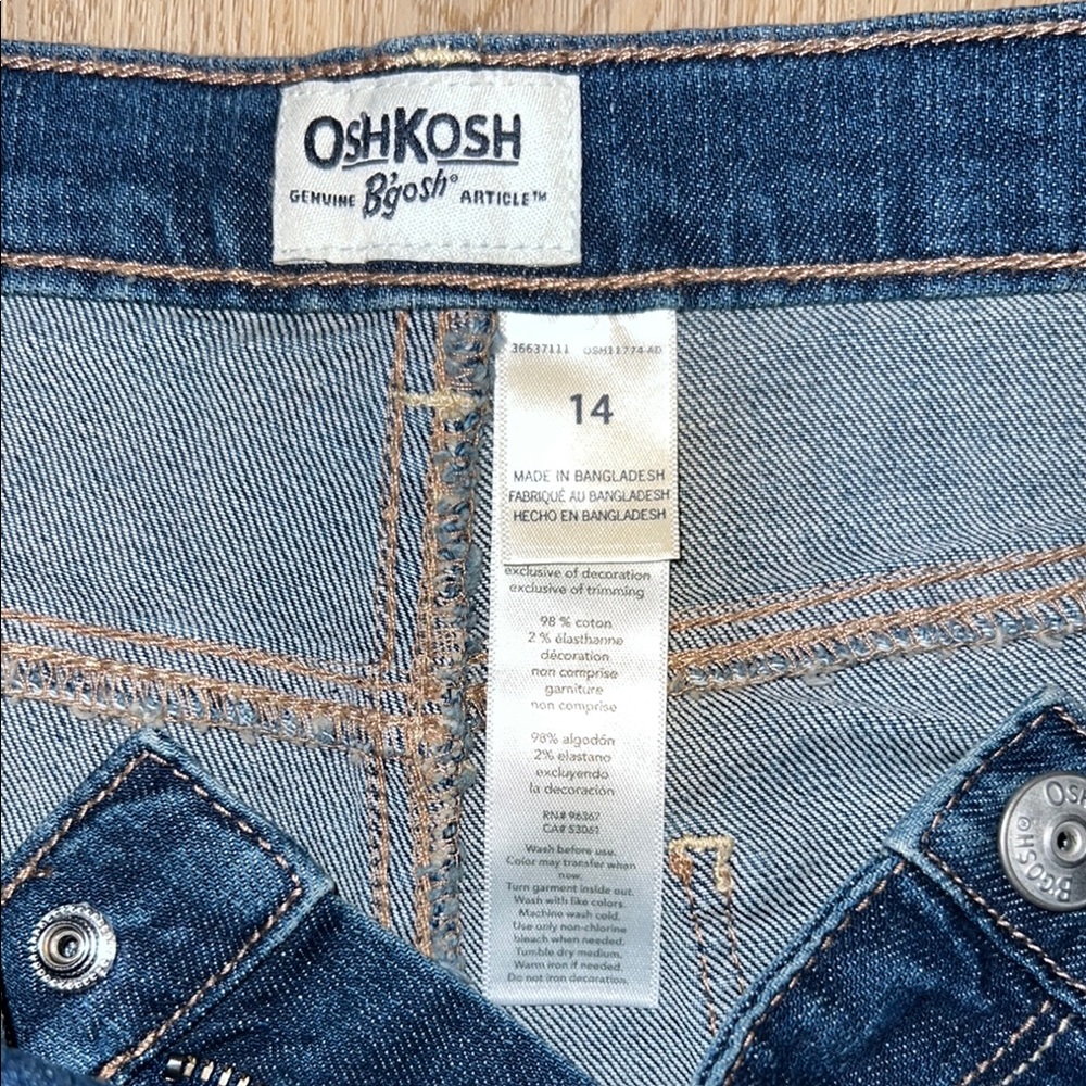 NWT - OshKosh B'gosh Blue Denim Shorts - Picture 2 of 8